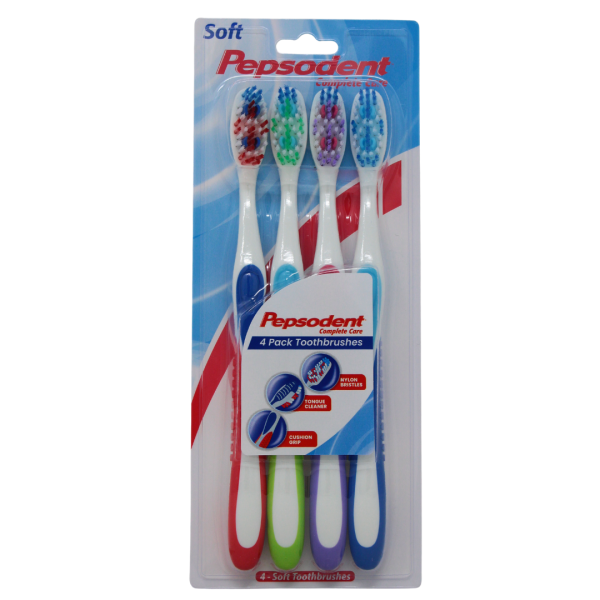 Pepsodent Toothbrush Soft 4CT